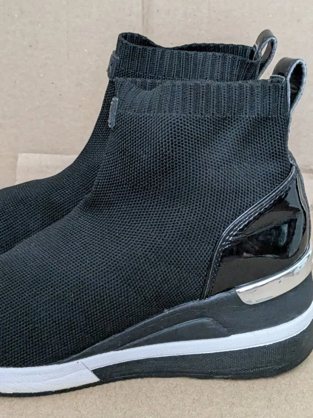 Michael Kors Sport Sneakers Skyler Made Of Stretch Knit In Sock Look Size 7.5